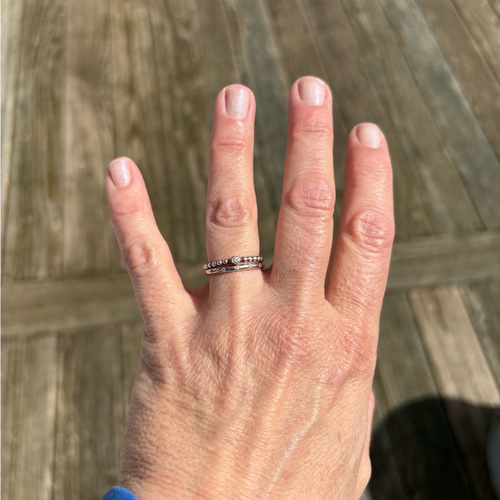 Pandora Silver Minimalist Rings